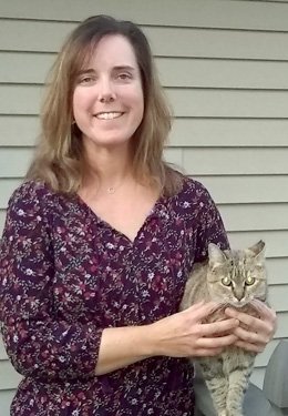 Jill Steinike with one of her cats